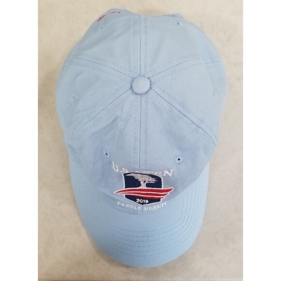 US Open Pebble Beach 2019 Strapback Hat Mens One Size Blue - Picture 3 of 9